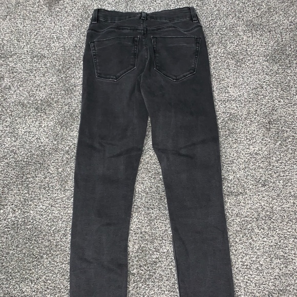 ASOS Denim Destroyed Ankle Crop High Rise - Picture 3 of 4